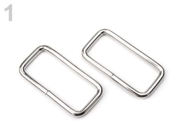 Schlaufe Rechteckig Breite 13x32 mm - Nickel